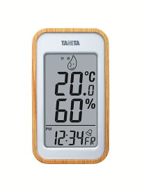 タニタ デジタル温湿度計 コンディションセンサー TT-572-NA 木目 ナチュラル TANITA 温度 湿度 時計 アラーム カレンダー機能 木目調 おしゃれ 見やすい 多機能 置き時計 掛け時計 ギフト プレゼント 4904785557215 送料無料