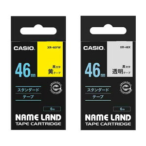 NAMELAND(�l�[�������h) �e�[�v 46mm ���x���v�����^�[ ���x�����C�^�[ �e�[�v�E���t�B�� �J�[�g���b�W �������x�� ���i���x�� �H�i�\�� �H�i�����\ CASIO �J�V�I ���x���p�i XR-46YW 4971850154587 XR-46X