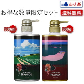 【あす楽】自然派 ザクロ精炭酸シャンプー 500ml ポンプ入り + トリートメント 500g　ポンプ入り 各一本 セット ｜サニープレイス ザクロシャンプー 炭酸シャンプー ザクロ精 効果 白髪 抜け毛 フケ メンズ ポンプ サロン 美容室 頭皮 トリートメント 福袋