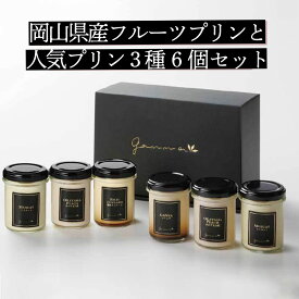 倉敷ジャンナプリン 岡山県産フルーツプリンと人気プリン3種6個セット 岡山県 倉敷市