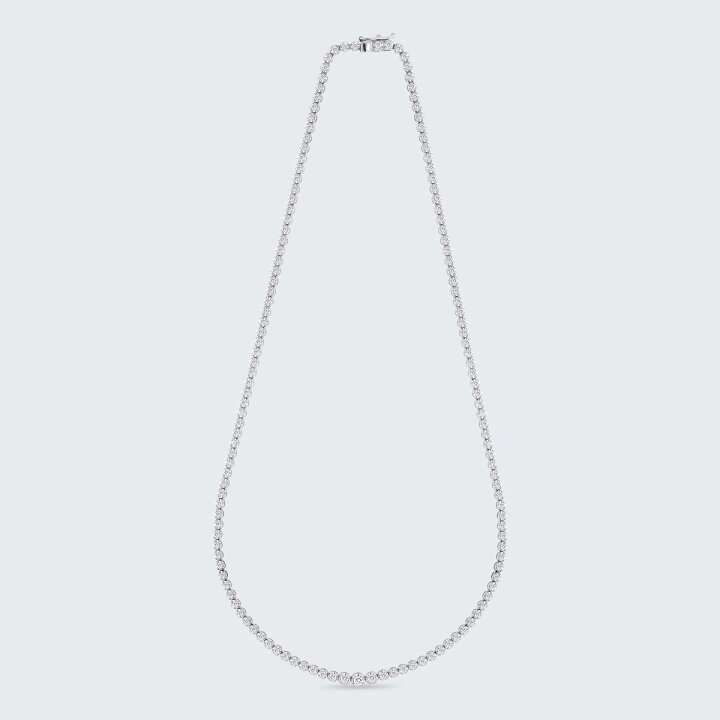 楽天市場】K18 2.0ct ダイヤモンド テニスネックレス BGC/035166 