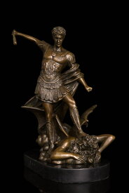 ブロンズ像　戦士　インテリア家具　置物　彫刻　銅像　彫像　美術品フィギュア贈り物 プレゼント