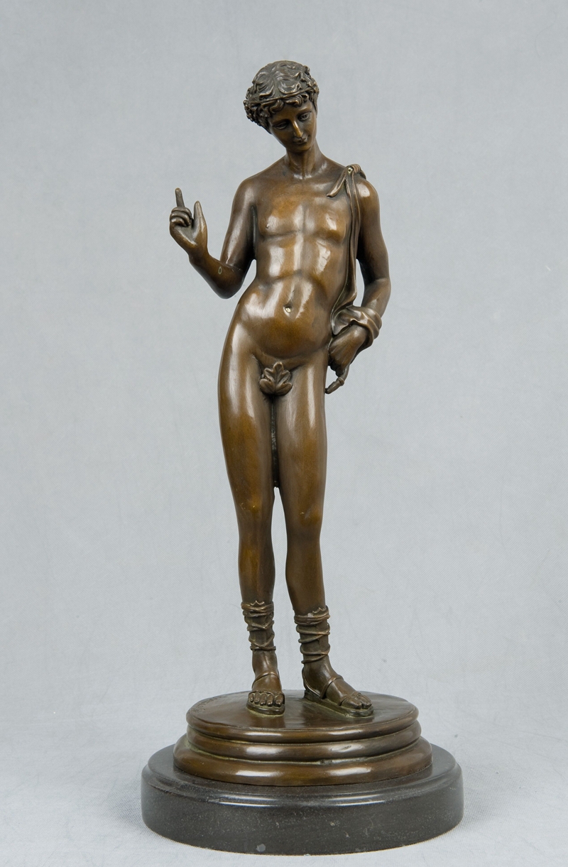 アイテム勢ぞろい 送料無料 超人気ブロンズ像 買取 男子 インテリア 彫刻 Masseau 銅像Fix