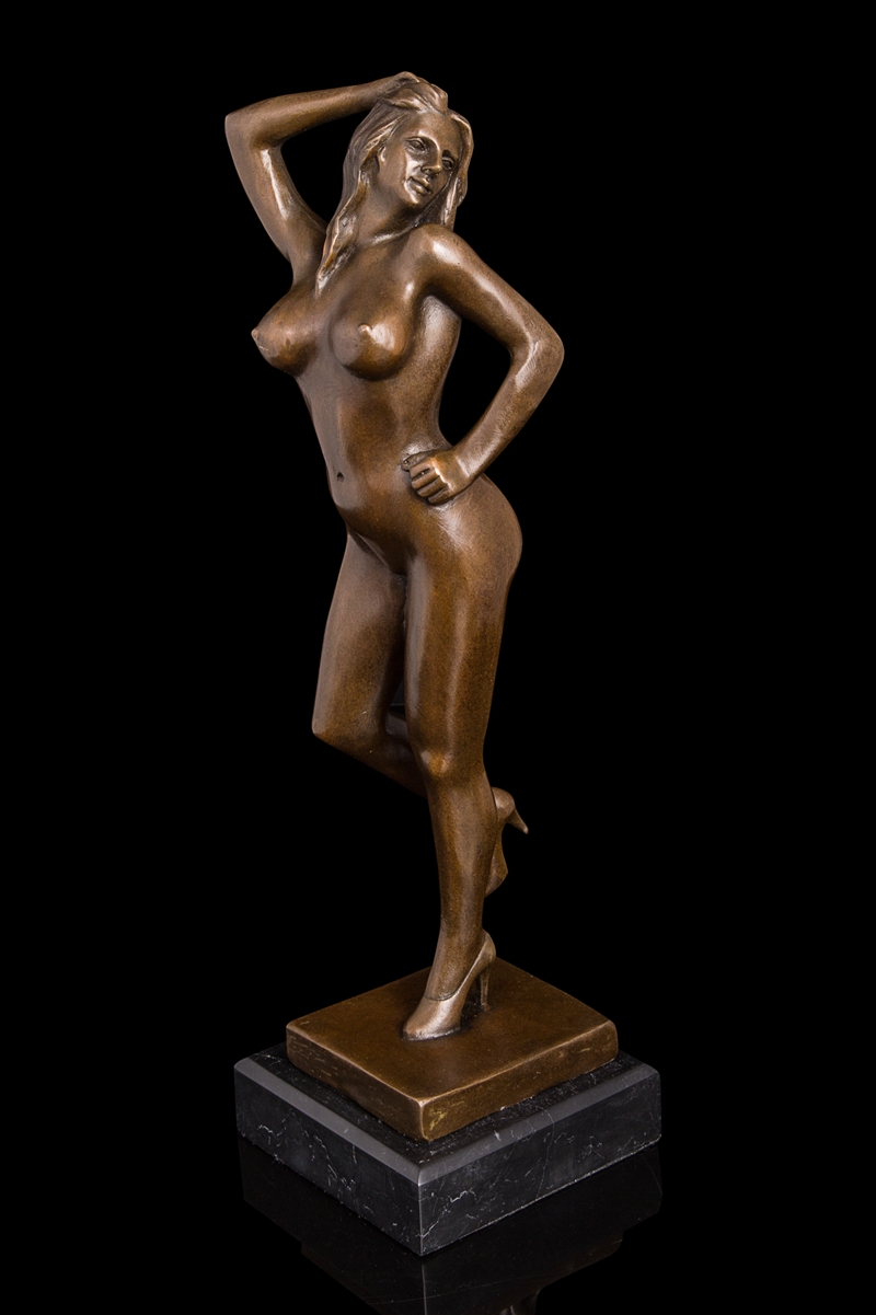 【送料無料】超人気ブロンズ像 裸の少女名品 インテリア家具 置物 彫刻 銅像 彫像 美術品フィギュア贈り物 プレゼント