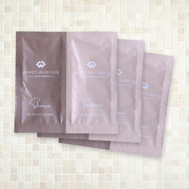 モネグランデュール サシェ お試しセット（3袋 / シャンプー 10n l& トリートメント 10g）お試し トラベル 旅行 プレゼント 外出 美容室 専売 コシ ハリ お泊り 2泊 3泊 シャンプートリートメントセット トライアル