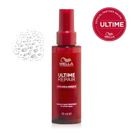 アルタイム リペア ミラクルヘアトリートメント ミストタイプ 95ml ダメージ 補修 強化 集中 なめらか 扱いやすい 動物 由来 成分 不使用 皮膚 スキンケア 軽い 質感 瞬時 まとまり 広がり 抑える 熱 毛髪 WELLA ウエラ ULTIME REPAIR ダメージ補修 スキンケア テクノロジー