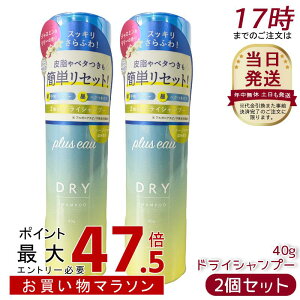 �y2�Z�b�g�zplus eau �v�����X�I�[ 2way dry �V�����v�[ mini 40g �X�v���[�^�C�v �ȒP����ӂ탊�Z�b�g �x�^���\�h �x�^���e�J�胊�Z�b�g ����ӂ�L�[�v ���O�� �_���[�W�P�A