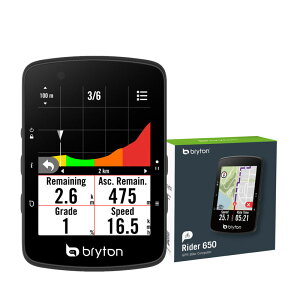 bryton �u���C�g�� Rider 650E ���C�_�[650E GPS�T�C�N���R���s���[�^�[