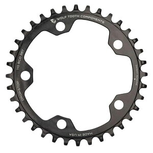 WOLF TOOTH EtgD[X 110 BCD 5 Bolt Chainring 34T/36T/38T/40T/42T compatible with SRAM Flattop