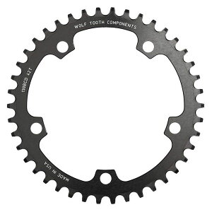 WOLF TOOTH EtgD[X 130 BCD 5 Bolt Chainring 44T/46T compatible with SRAM Flattop