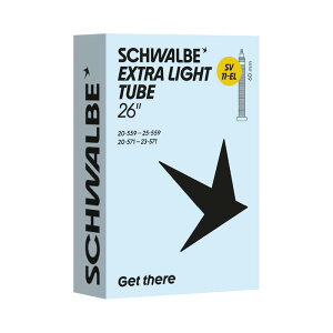 SCHWALBE �V�������x �`���[�u SV11-EL �y�� 26x0.75-1.00, 650x20-23C (20/25-559, 20/23-571) ����60mm
