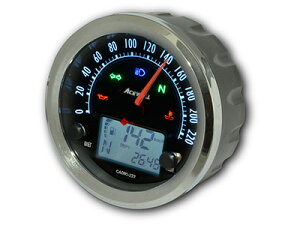 CA080 Series ���@�\�f�W�^�����[�^�[ 260km/h�X�P�[���i�u���b�N�p�l���j ACEWELL�i�G�[�X�E�F���j