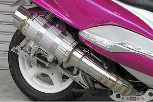 マジェスティ125(MAJESTY) HEタイプマフラー RSタイプ ホワイトカーボン ASAKURA(浅倉商事)