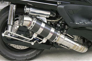 グランドマジェスティ250(GRAND MAJESTY) HEタイプマフラー レーシングタイプ ブラックカーボン ASAKURA(浅倉商事)