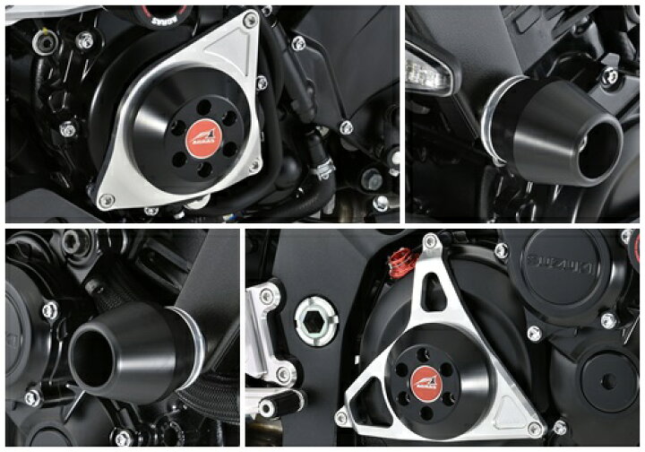レーシングスライダー4点セット フレームΦ60 左右 +ジェネレーターC+クラッチタイプ2 AGRAS アグラス GSX-S1000 F 激安超特価
