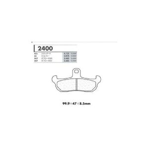 S4�G�R�m�~�[�p �t�����g�u���[�L�p�b�h �J�[�{�������[�k�iCARBONE LORRAINE�j HUSQVARNA XC250 �N���F87-90