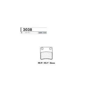 SC�X�N�[�^�[�p �t�����g�u���[�L�p�b�h �J�[�{�������[�k�iCARBONE LORRAINE�j SKX50�X�}�[�g�f�B�I-DX/Z4 �N���F01-03