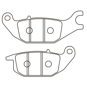 赤パッド ブレーキパッド リア用(GB350/S/モンキー125/ABS(19-22)//CT125ハンターカブ(20-22) DAYTONA(デイトナ)