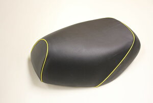 トゥデイ(TODAY)AF61 張替タイプ 国産シートカバー 黒カバー・黄色パイピング GRONDEMENT(グロンドマン)