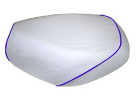 DJ-1 RR （AF19） 張り替えタイプ 日本製シートカバー エンボスホワイト/青パイピング GRONDEMENT（グロンドマン）