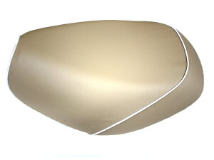 トゥデイFI(TODAY)AF67 張替タイプ 国産シートカバー ベージュ/白パイピング GRONDEMENT(グロンドマン)