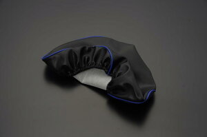 トゥデイ(TODAY)AF61 被せタイプ 国産シートカバー 黒カバー・青パイピング GRONDEMENT(グロンドマン)