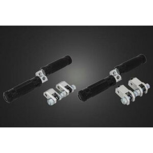 アルミフットペグ タイプII(ブラック) フロント&リアSET ガレージT&F マグナ250(V-TWIN MAGNA)