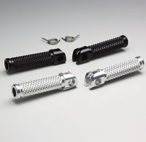 Ninja250R(ニンジャ) ステップバー タイプ2 ブラックアルマイト HURRICANE(ハリケーン)