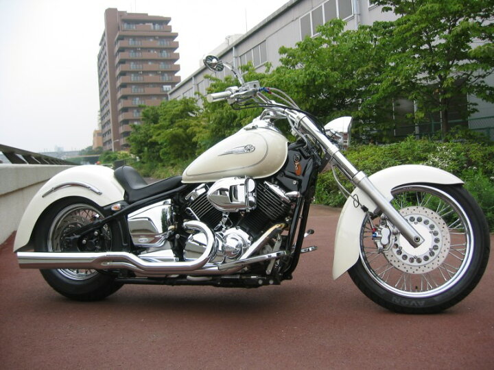楽天市場】ドラッグスター1100/クラシック ローライダー2in1マフラー 