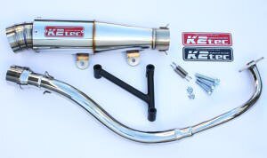 GP-R テーパー スリーピースマフラー ステンレス PCX125(JF28-10〜) K2-tec(ケイツーテック)