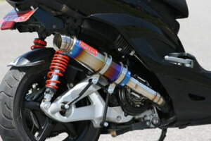 シグナスX(台湾5期O2センサー車) Volta STDチタンマフラー 3ピースエンド K2-tec(ケイツーテック)