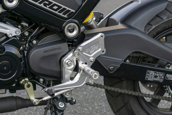 楽天市場】GROM（グロム）JC92 バックステップ4ポジション シルバー