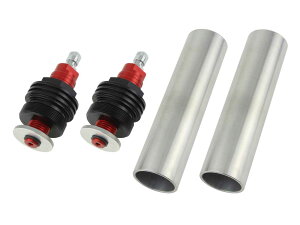 SRX600(90年〜) イニシャルアジャスターTYPE1 エアバルブ付 ブラック/レッド POSH(ポッシュ)