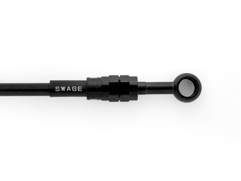 Swage-PRO フロントブレーキホースキット ステンレスブラック/ブラックホース スウェッジライン（SWAGE-LINE） XL1200CX ABS（16～17年）