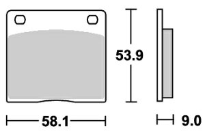 GSX400F�i81�N�`�j �X�g���[�g�i�Z���~�b�N�j�u���[�L�p�b�h ���A�p 512HF SBS�i�G�X�r�[�G�X�j