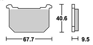Z750FX-3 ストリート(セラミック)ブレーキパッド リア用 540HF SBS(エスビーエス)