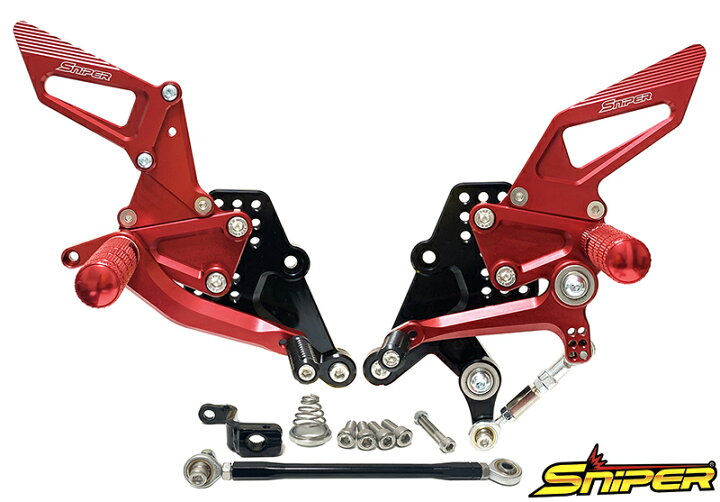 楽天市場】CBR250RR（MC51） バックステップ 赤 ABS対応3ポジション＋ 