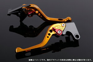 NINJA H2/H2R ショートアジャストレバーセット 3D レバー:ゴールド SSK SPEEDRA(スピードラ)