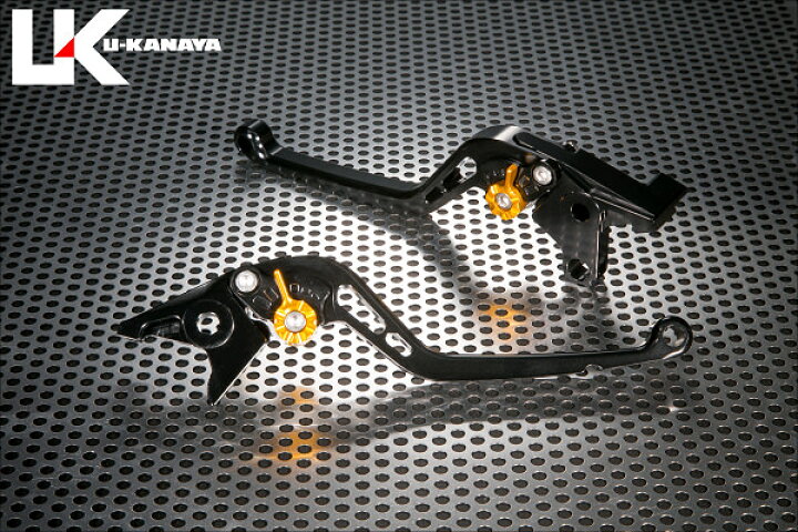 Z900 スタンダードタイプ ロングアルミビレットレバー ブラック（ツヤあり） U-KANAYA バイク用品
