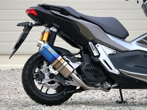 ADV150(2BK-KF38) ST-OVALフルエキゾーストマフラー 焼き色チタンサイレンサー仕様 WR'S(ダブルアールズ)