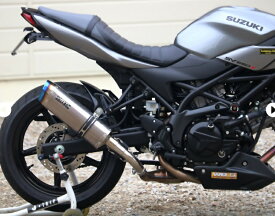 SV650 ABS・SV650X（2BL-VP55B） SS-OVALソリッドタイプ スリップオンマフラー 政府認証 WR'S（ダブルアールズ）