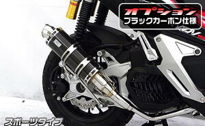 ADV150 ロイヤルマフラー スポーツタイプ ブラックカーボン ウイルズウィン(WirusWin)