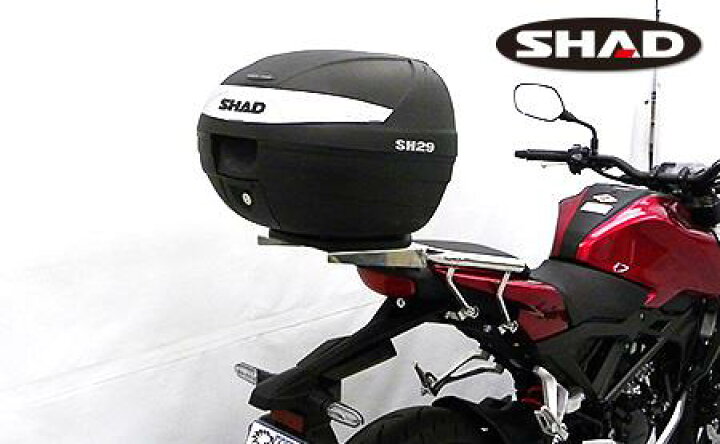 楽天市場】CB125R（8BJ-JC91） SHAD製リアボックス付きタンデムバー 