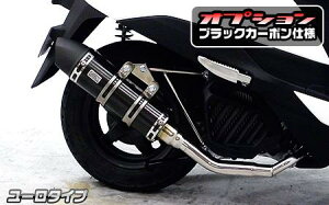 リード125(LEAD)EBJ-JF45 ロイヤルマフラー ユーロタイプ ブラックカーボン ウイルズウィン(WirusWin)