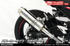 Ninja400（ニンジャ400）2BL-EX400G スリップオンマフラー バズーカータイプ ステンレス仕様 ウイルズウィン（WirusWin）