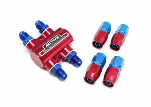 ACTIVE アクティブ AC1340218 サーモスタットキット ストレートフィッティング4個 レッド #8 エンジン 冷却 パーツ