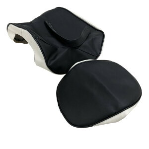 ALBA アルバ KCH4018-C12 日本製シートカバー 張替タイプ 黒/白 エストレア250 国産 バイク 二輪車用