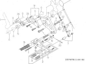 BEET 9085-001-00 �X�[�p�[�o���N �X�e�b�v�Z���^�[�{���g�Z�b�g No1 �o�C�N ��C �p�[�c