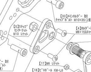 BEET 9086-001-00 �n�C�p�[�o���N �X�e�b�v�Z���^�[�i�b�g No1 �o�C�N ��C �p�[�c
