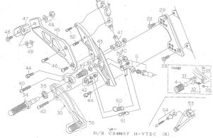 BEET 9162-H55-00 �}�t���[��t���X�e�[ CB400SF H-V �o�C�N ��C �p�[�c
